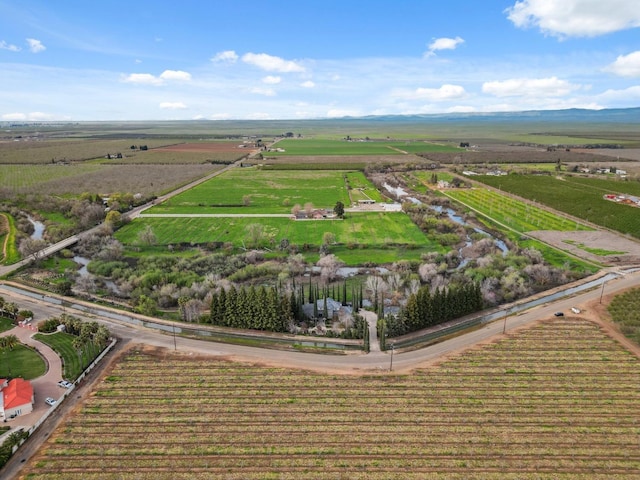 6136 E S Bear Creek Dr, Merced, CA 95340 - aerial overview of property's location with large plots for crops and rural landscape