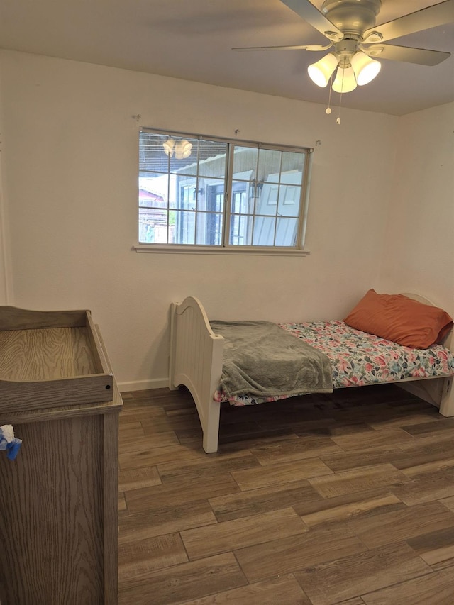 27261 Stanford Ave, Madera, CA 93637 - bedroom with wood finished floors and ceiling fan