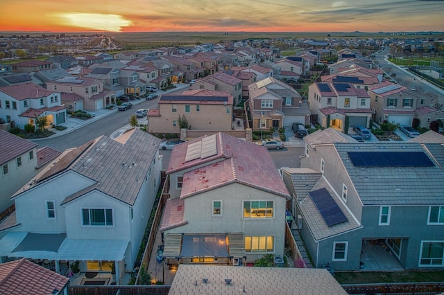 birds eye view of property featuring a residential view