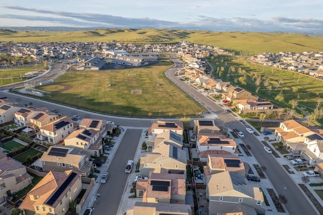 drone / aerial view featuring a residential view