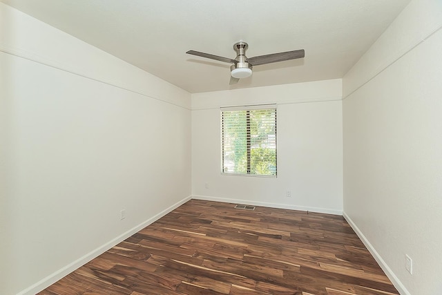 41371 Butte Way, Madera, CA 93636 - spare room featuring dark wood-type flooring and a ceiling fan