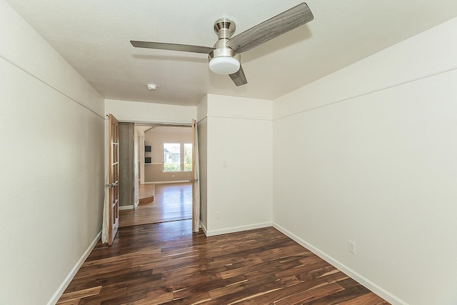 41371 Butte Way, Madera, CA 93636 - empty room featuring dark wood finished floors and ceiling fan