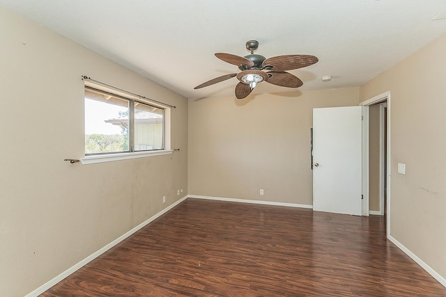 41371 Butte Way, Madera, CA 93636 - empty room with wood finished floors and a ceiling fan