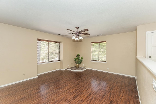 41371 Butte Way, Madera, CA 93636 - empty room with wood finished floors and a ceiling fan