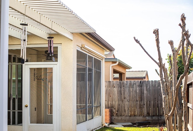 3418 El Molino, Clovis, CA 93619 - view of patio / terrace featuring a sunroom and a pergola