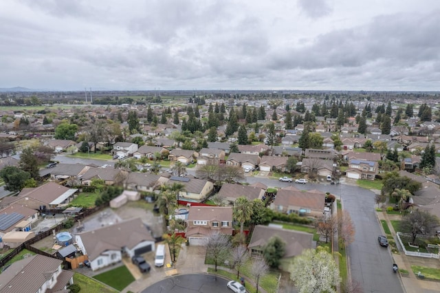 drone / aerial view with a residential view