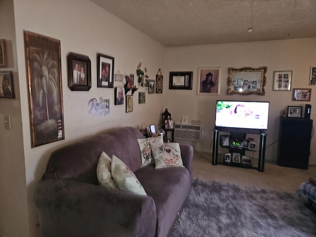 2690 S Cedar, Fresno, CA 93725 - carpeted living room featuring a wall mounted air conditioner