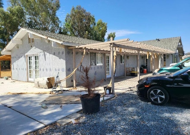 2744 N Locan Ave, Fresno, CA 93619 - view of front of property with a pergola, a patio, and french doors