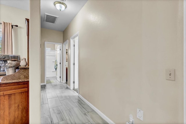355 Old Line Ave, Exeter, CA 93221 - hallway featuring baseboards and visible vents