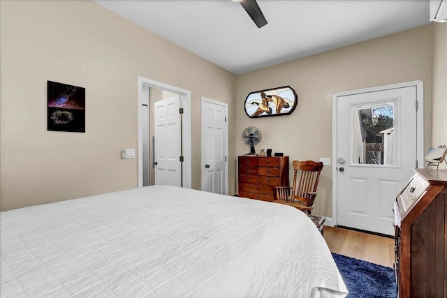 355 Old Line Ave, Exeter, CA 93221 - bedroom with a ceiling fan and wood finished floors
