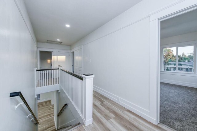 655 E Normal Ave, Fresno, CA 93704 - staircase featuring recessed lighting, wood finished floors, and baseboards