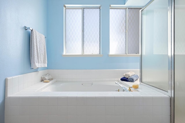 1110 Minarets Ave, Clovis, CA 93611 - full bath featuring a bath and a shower with shower door