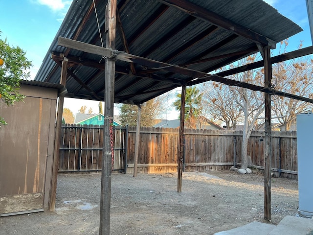 view of patio / terrace with fence