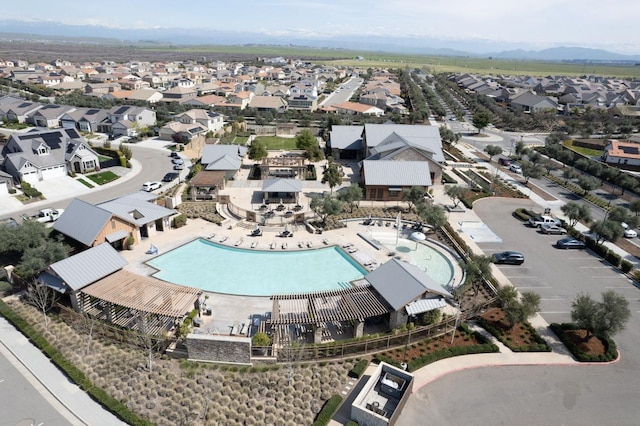 408 Grant Ave W, Madera, CA 93636 - bird's eye view with a residential view