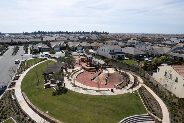 408 Grant Ave W, Madera, CA 93636 - drone / aerial view with a residential view
