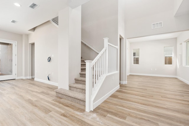 256 Huckleberry Ln S, Madera, CA 93636 - stairway with visible vents and wood finished floors