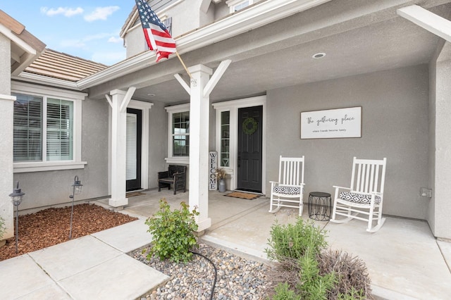 3887 N Condor Ct, Sanger, CA 93657 - view of exterior entry with covered porch and stucco siding