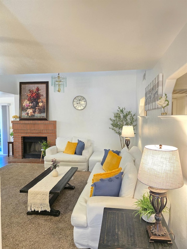 1295 E Athens Ave, Fresno, CA 93720 - living room with a fireplace