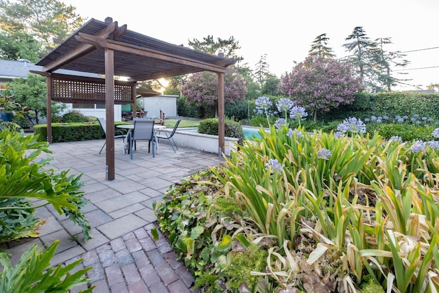 1436 W Keats Ave, Fresno, CA 93711 - view of patio / terrace with a pergola and outdoor dining area