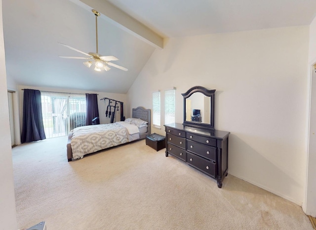 7186 N Gregory Ave, Fresno, CA 93722 - bedroom featuring light carpet and a ceiling fan