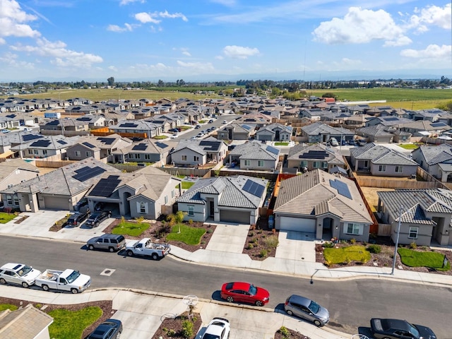 aerial view featuring a residential view