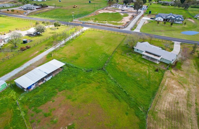 drone / aerial view featuring a rural view
