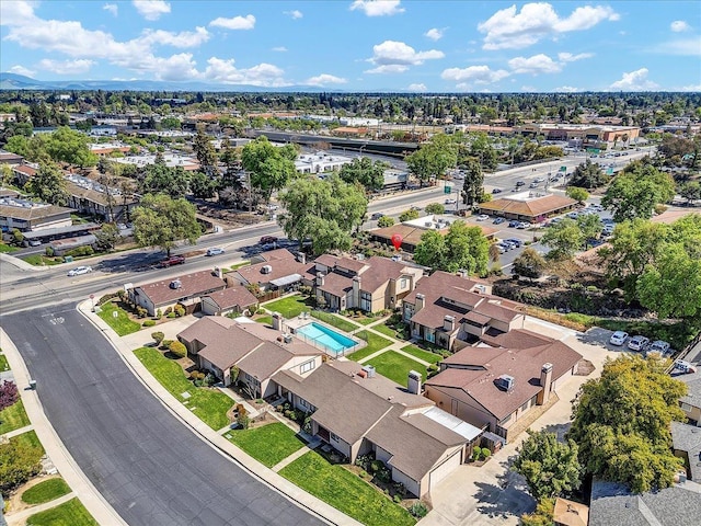 aerial view featuring a residential view