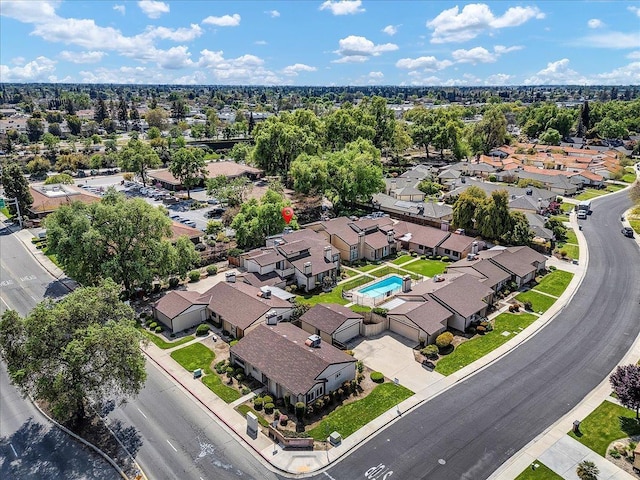 aerial view featuring a residential view