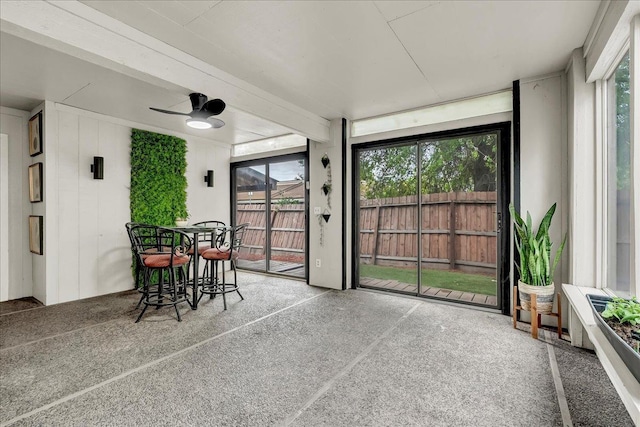 view of sunroom / solarium