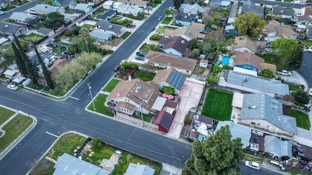 aerial view featuring a residential view