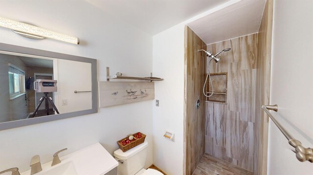 2299 N Garfield Ave, Fresno, CA 93723 - full bath featuring a shower stall, toilet, and vanity