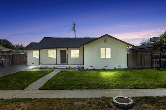 1633 W Saginaw Way, Fresno, CA 93705 - view of front of house with crawl space and stucco siding