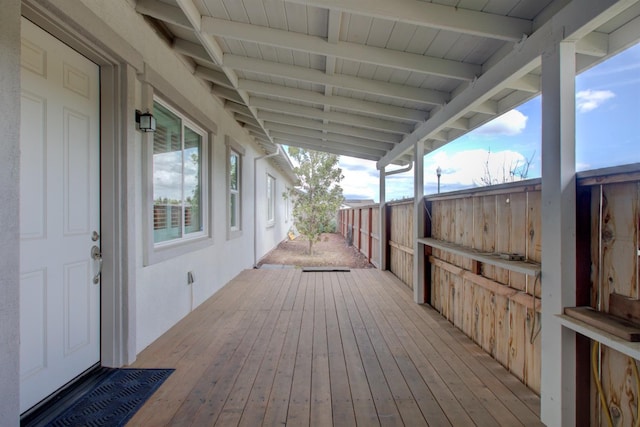 2791 E Tuolumne Rd, Turlock, CA 95382 - view of wooden terrace