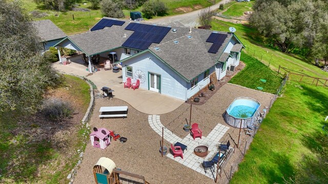 drone / aerial view