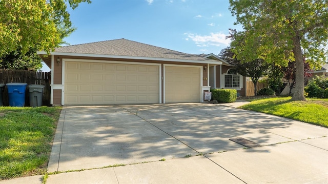 218 Casa Buena Ln, Coalinga, CA 93210 - single story home featuring fence, an attached garage, and driveway