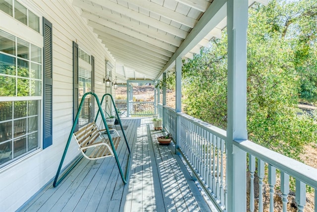 49521 Stillmeadow Dr, Oakhurst, CA 93644 - wooden deck with covered porch