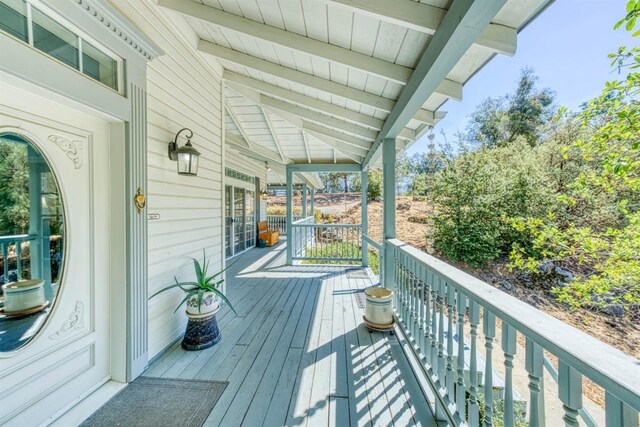 49521 Stillmeadow Dr, Oakhurst, CA 93644 - view of wooden terrace