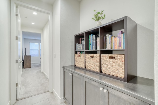 377 Wishon Way W, Madera, CA 93636 - corridor featuring light tile patterned floors, recessed lighting, and light carpet