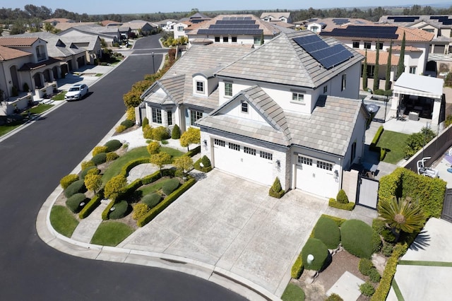 drone / aerial view featuring a residential view