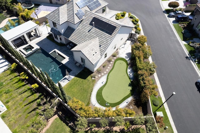 drone / aerial view
