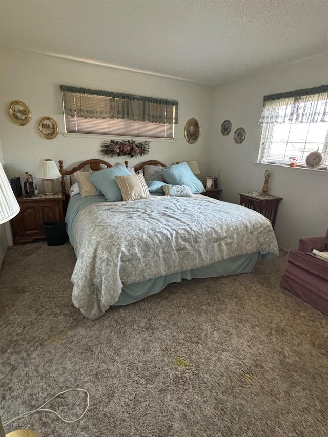 474 Dartmouth Ave, Coalinga, CA 93210 - carpeted bedroom featuring a textured ceiling