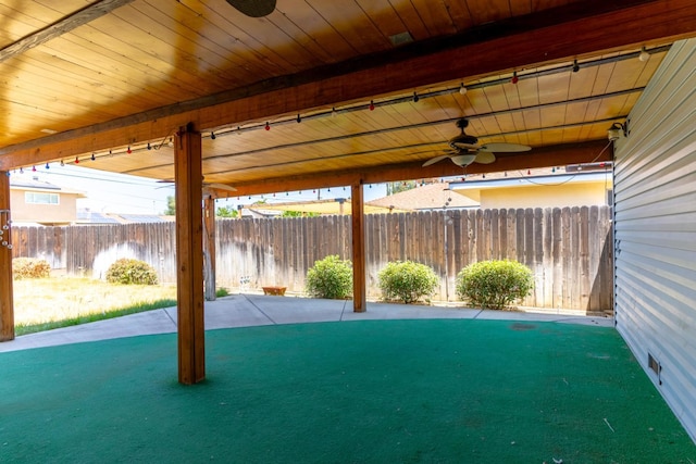474 Dartmouth Ave, Coalinga, CA 93210 - view of patio / terrace featuring ceiling fan