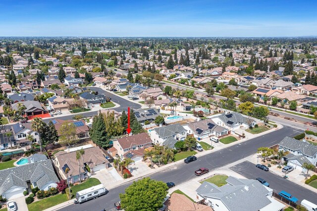 3232 Greenfield Ave, Clovis, CA 93611 - aerial view of property's location with nearby suburban area