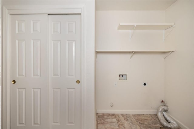 31200 Revis Rd, Coarsegold, CA 93614 - laundry area featuring hookup for an electric dryer, baseboards, gas dryer hookup, laundry area, and hookup for a washing machine