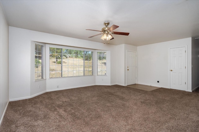 31200 Revis Rd, Coarsegold, CA 93614 - carpeted empty room with ceiling fan and baseboards