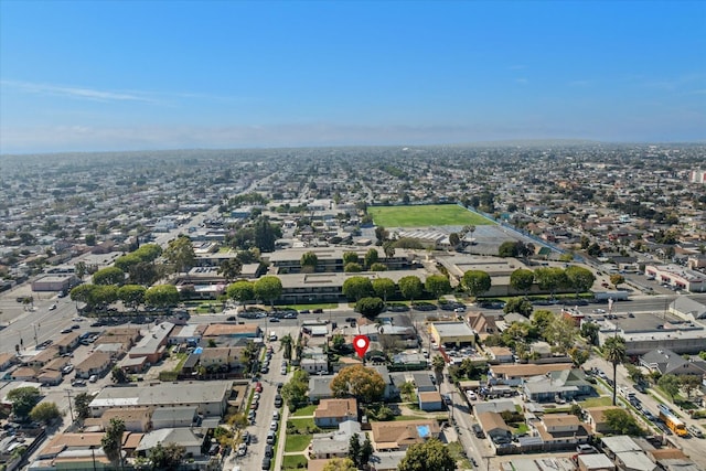 1523 E 85th St, Los Angeles, CA 90001 - aerial view of property and surrounding area with nearby suburban area