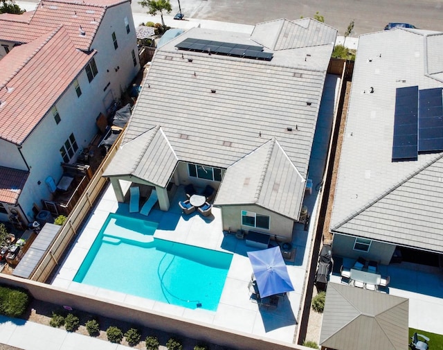 3395 Las Rosas Ave, Clovis, CA 93619 - view of swimming pool featuring a fenced backyard