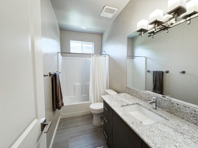 3395 Las Rosas Ave, Clovis, CA 93619 - full bathroom featuring vanity and shower / bath combination with curtain