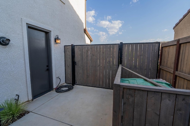view of patio with fence