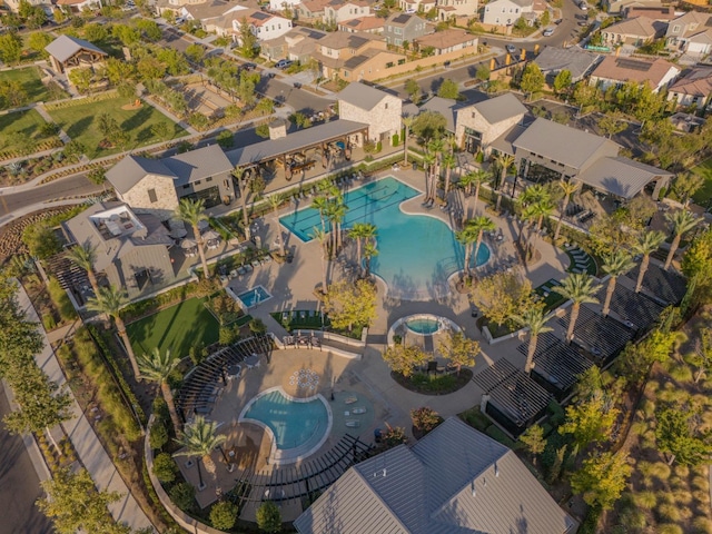 bird's eye view featuring a residential view